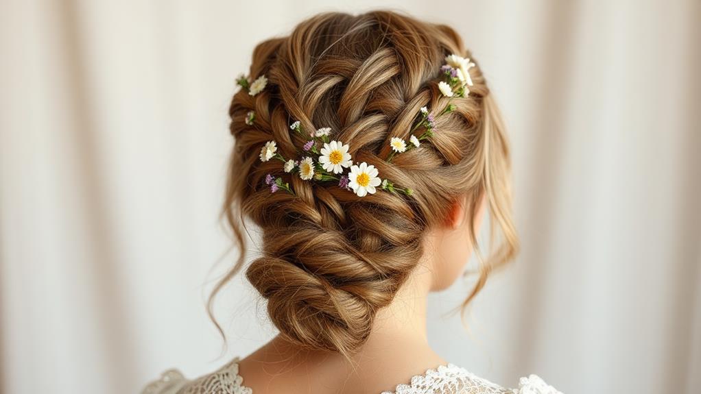 elegant bohemian braided hairstyle