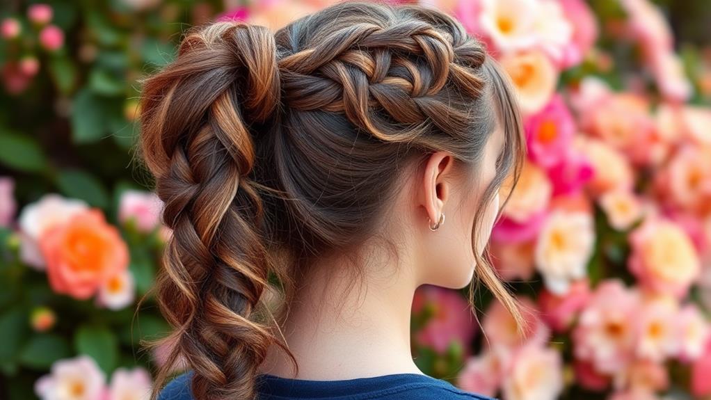 stylish braided hairdo