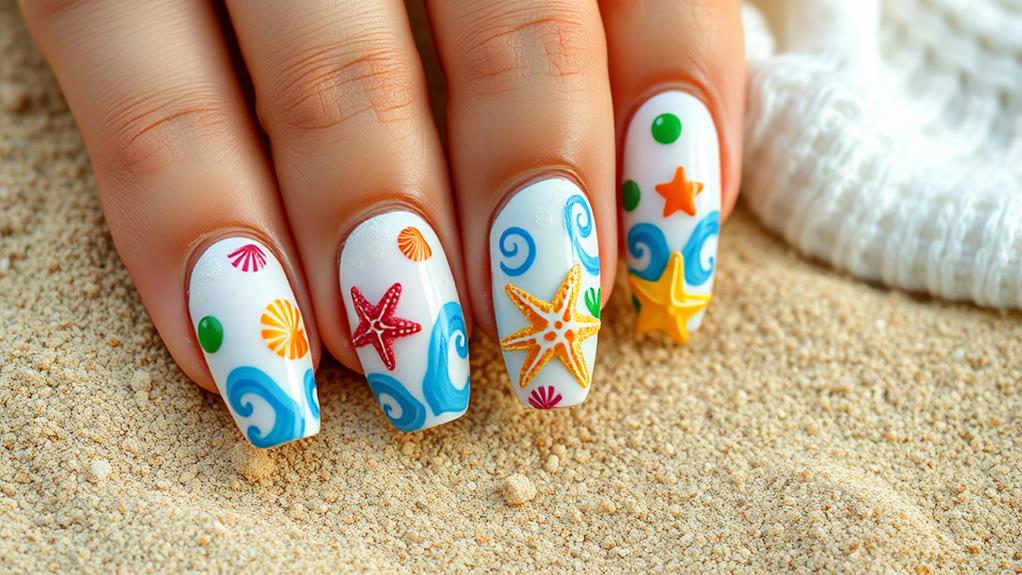 summer beach nail inspirations